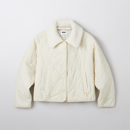 韓國 SPAO Detachable collar lightweight quilted jacket【SP192】