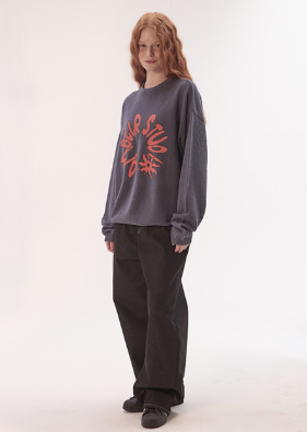 韓國 Ambler With The Sun Pullover Crewneck Punching Knit【AR101】