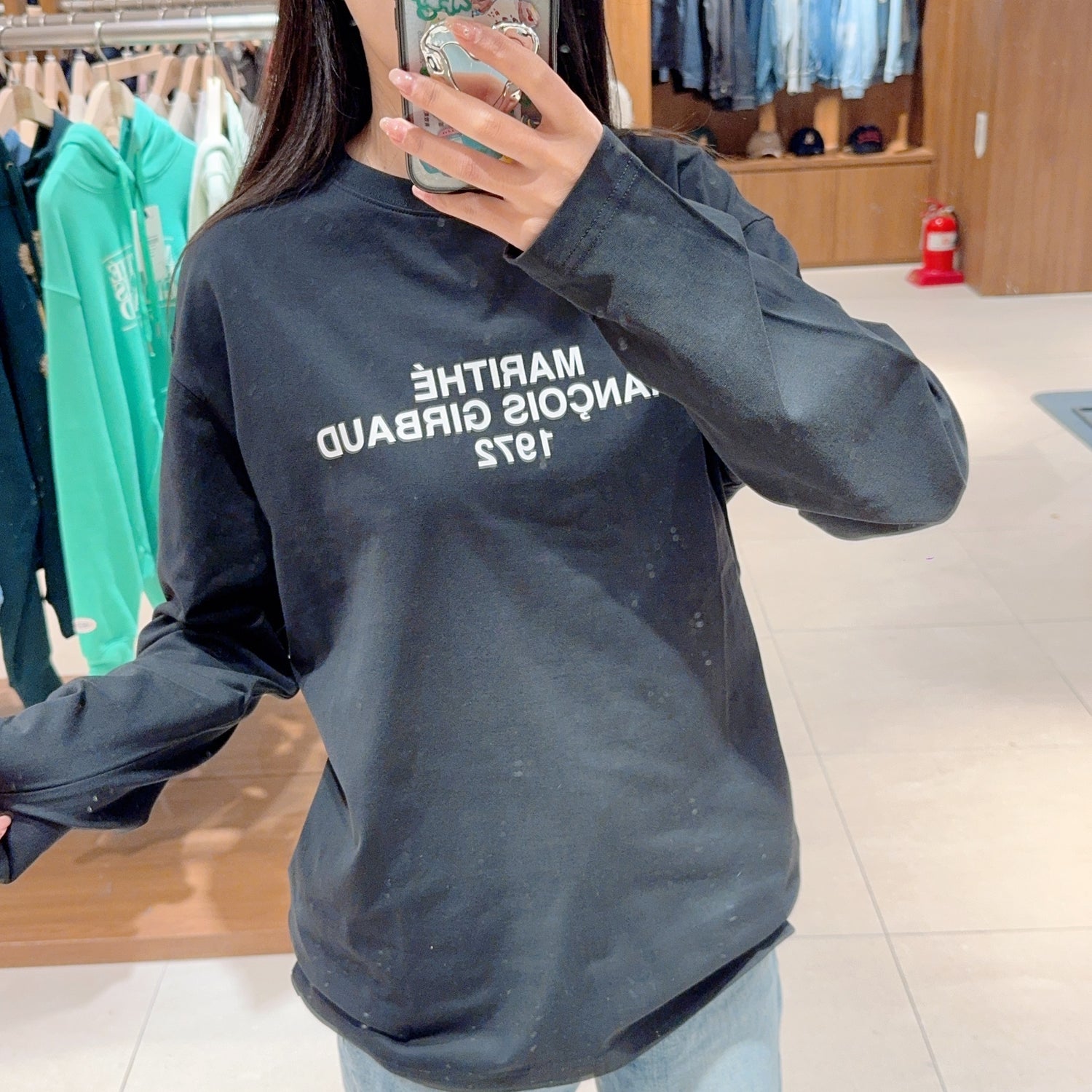 韓國 Marithe Francois Girbaud Lettering Logo Long Sleeve【MF393】