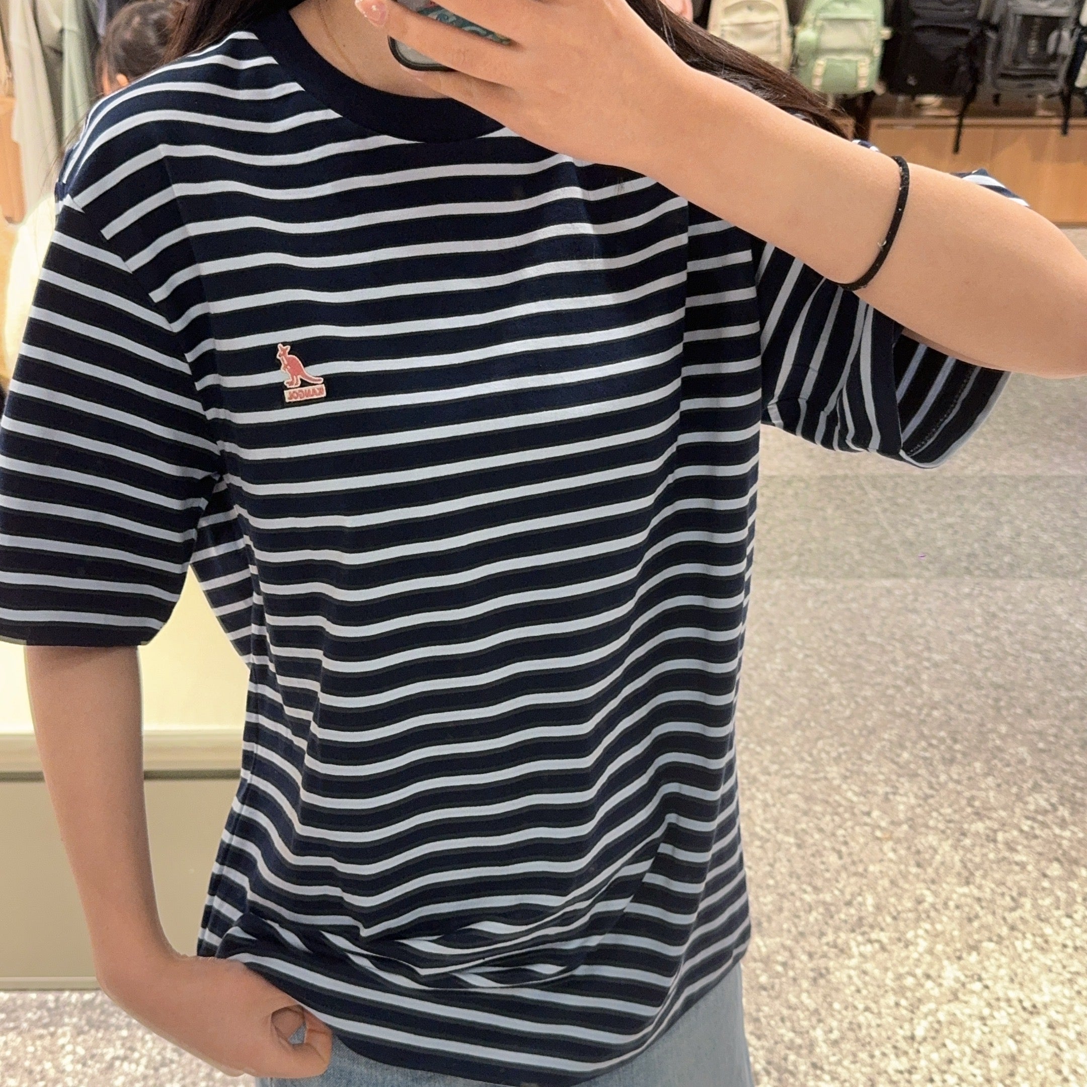 韓國 KANGOL Essential Stripe T-Shirt【KL146】