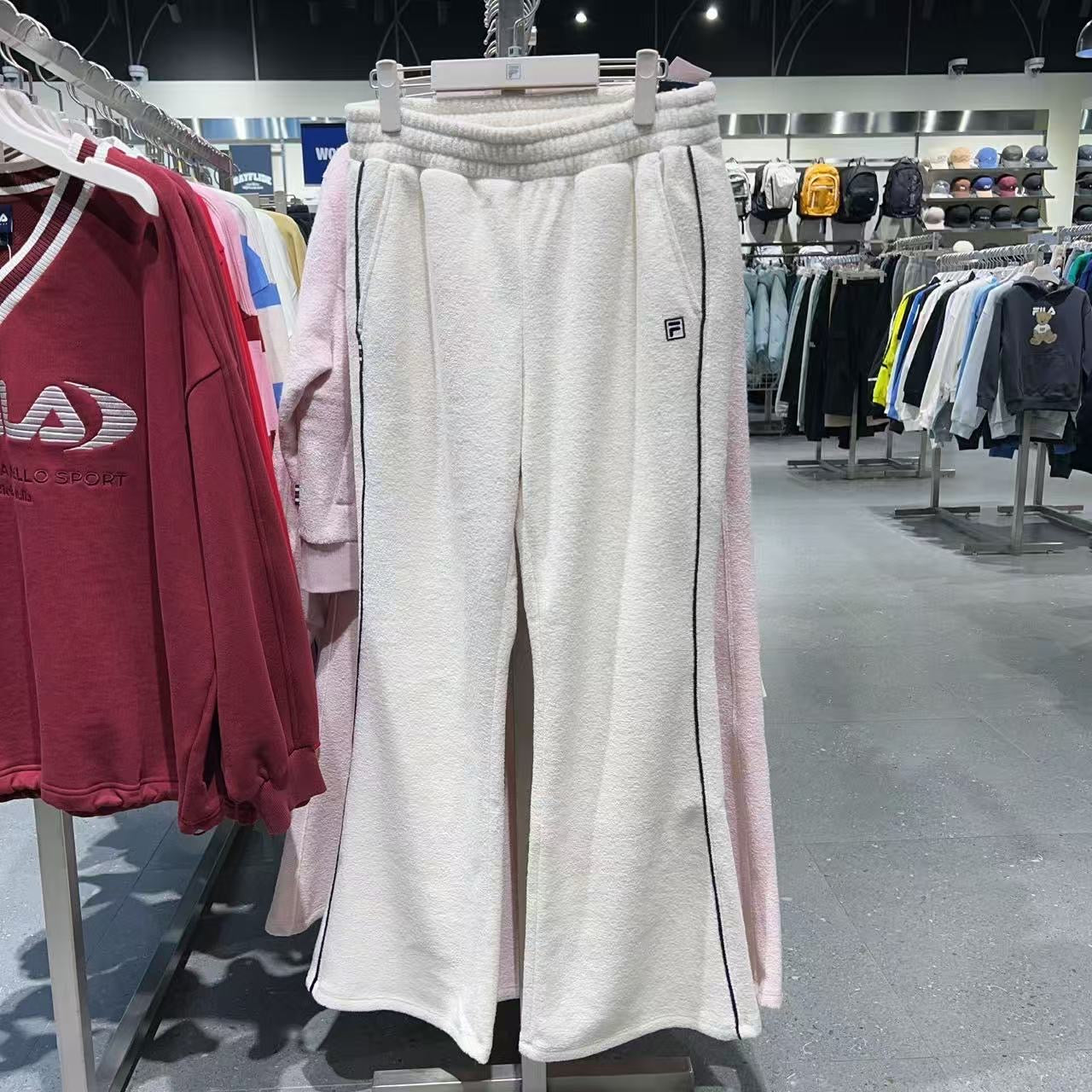 韓國 FILA CASA Tennis Fleece Terry Bootcut Pants【FA061】