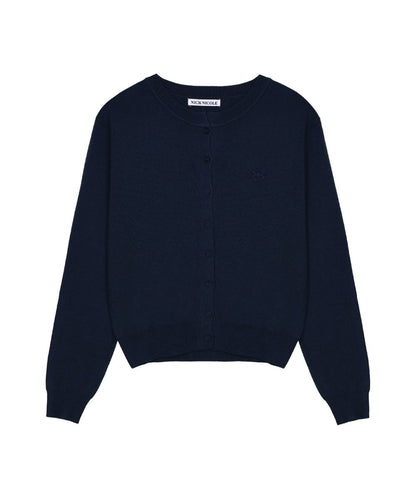 韓國 Nick Nicole CLASSIC ROUND KNIT CARDIGAN【NN107】