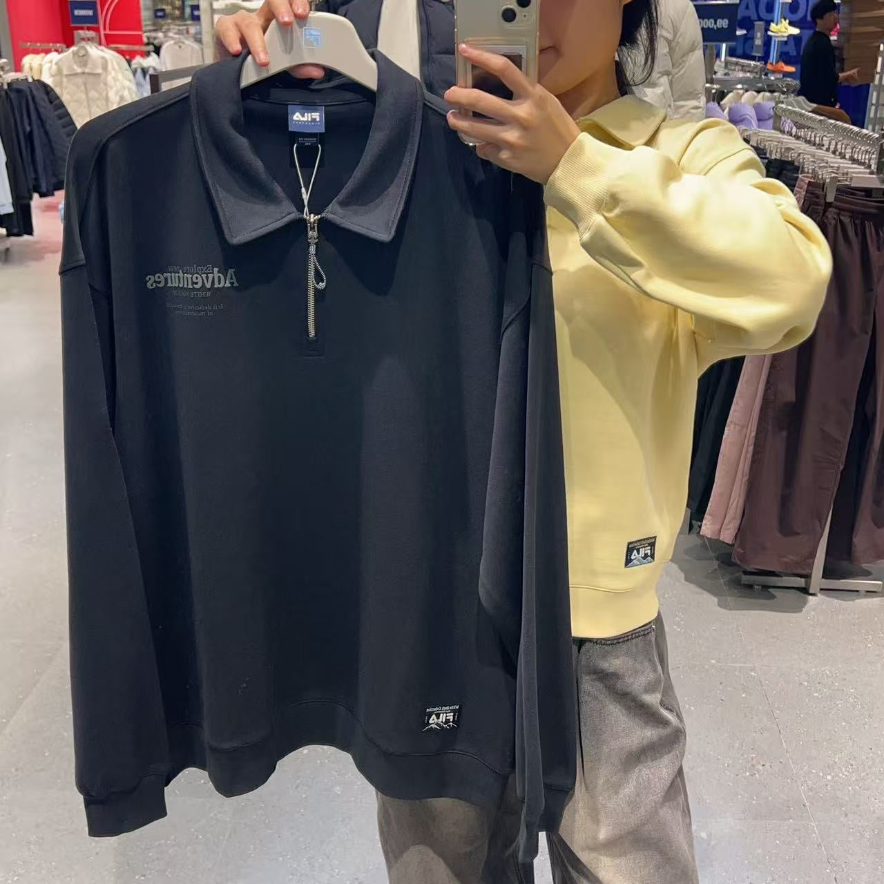 韓國 FILA Collar Half-Zip Long Sleeve【FA033】