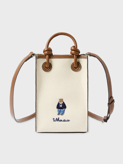 韓國 Who.A.U Canvas Mini Square Bag【WA211】
