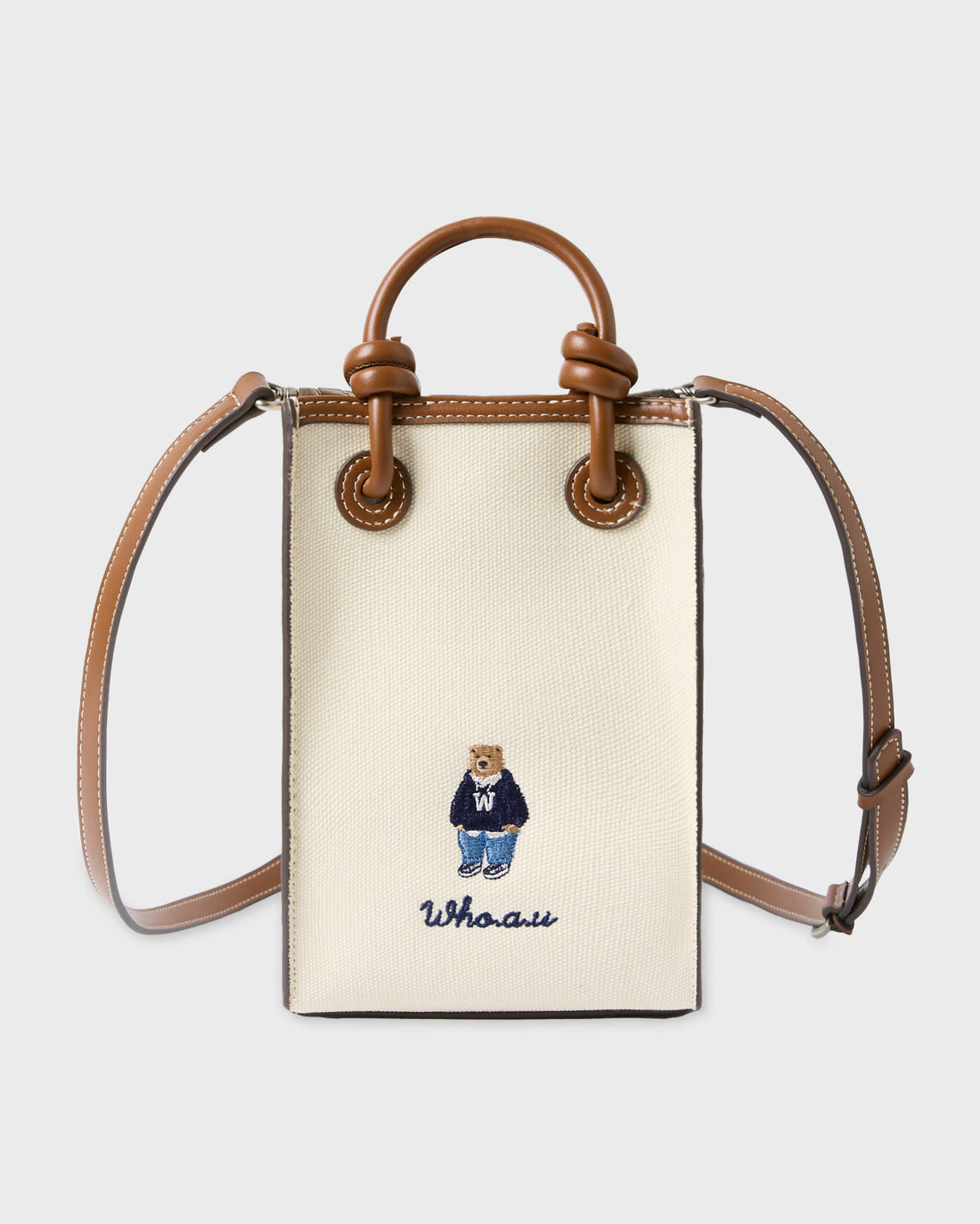 韓國 Who.A.U Canvas Mini Square Bag【WA211】