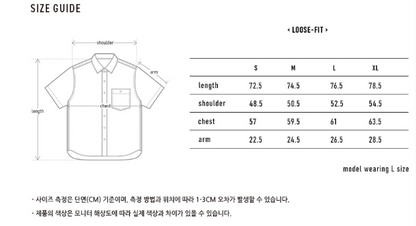 韓國 Markm 60 count high density short sleeve Shirt【MA175】