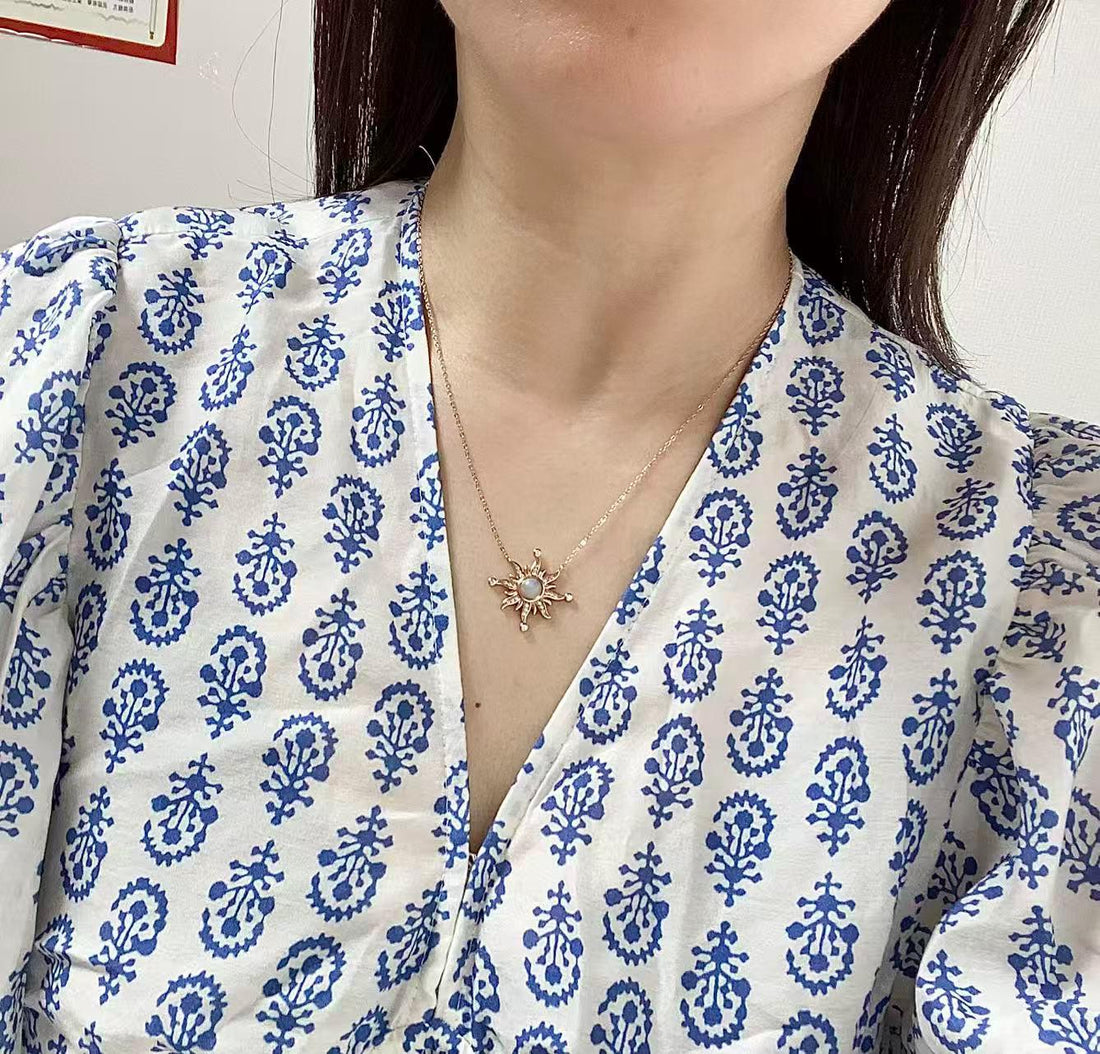 日本直送 歐泊Opal 太陽項鍊【JS360】