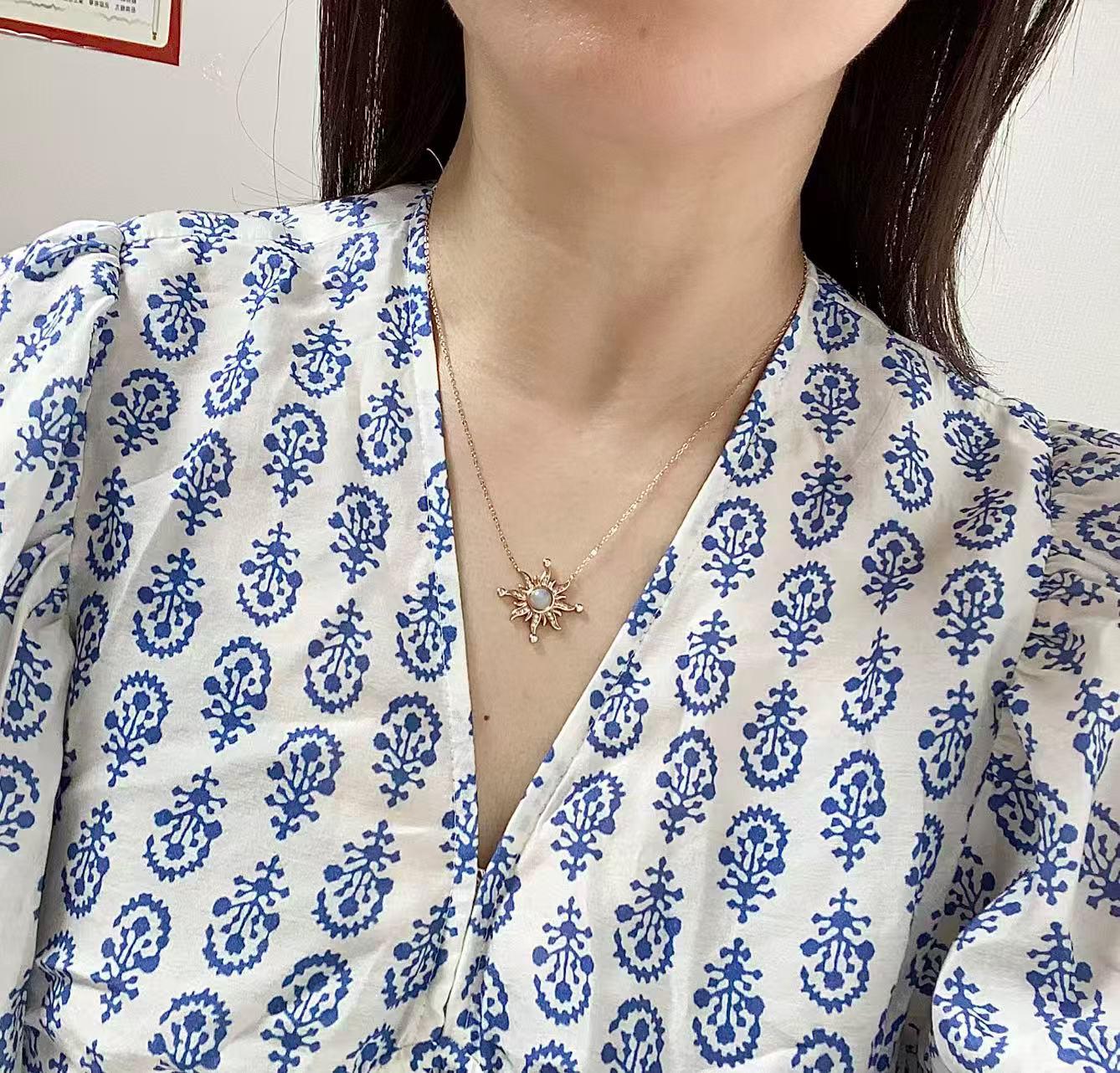 日本直送 歐泊Opal 太陽項鍊【JS360】