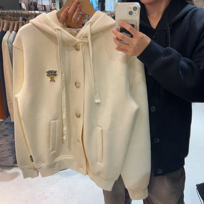 韓國 Wacky Willy Hooded Button Cardigan【WW032】