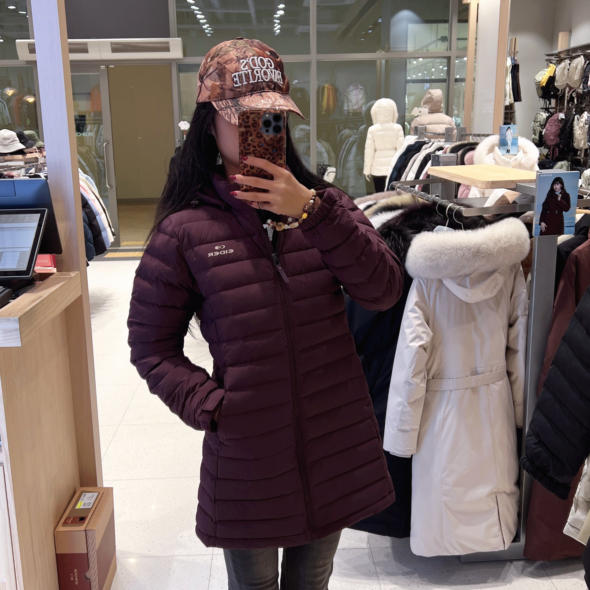 韓國 Eider POP Tube Women's Slim Long Down (鴨絨)【ER081】