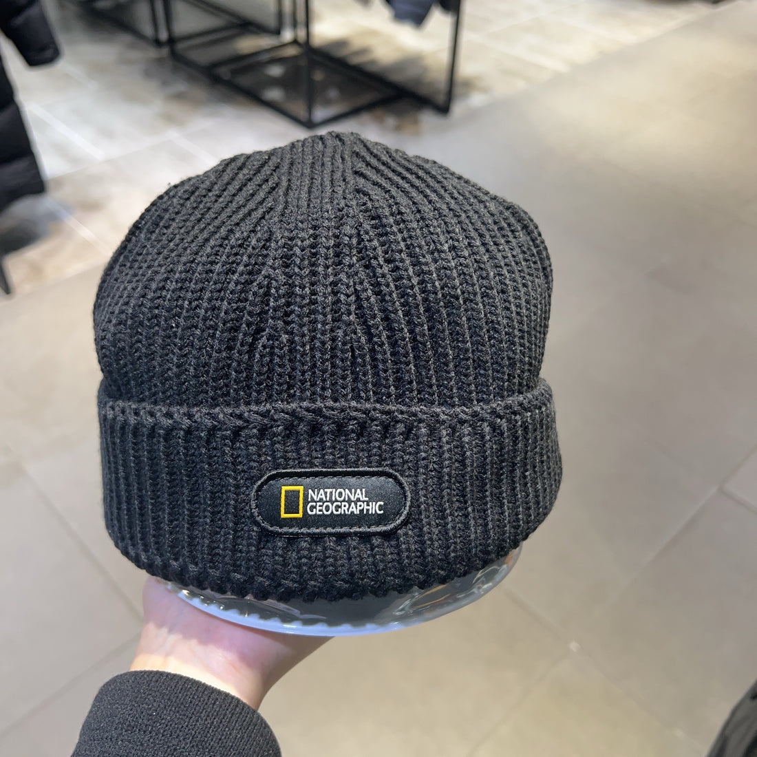 韓國 National Geographic Knit Beanie Short【NG341】