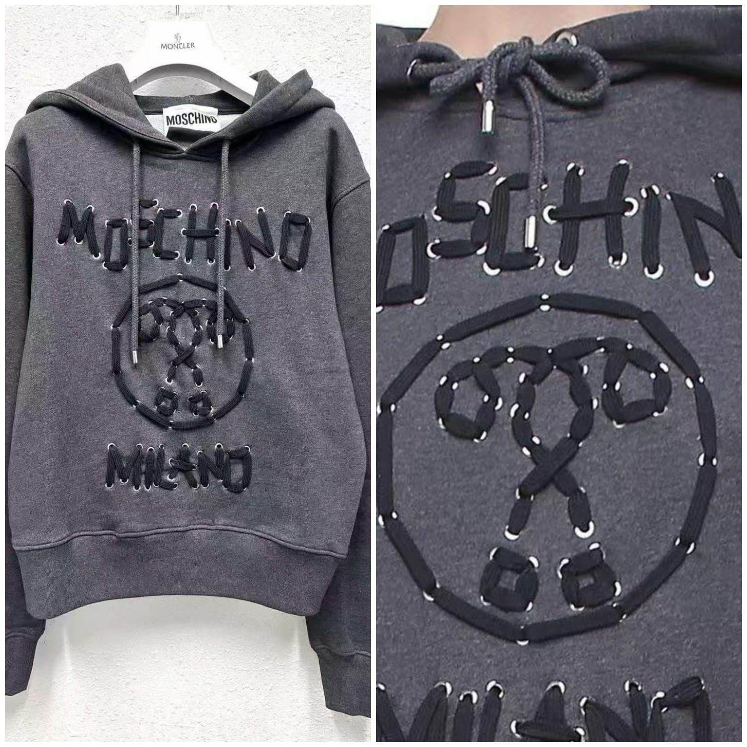Moschino Double Question Mark Logo Hoodie 【YS165】