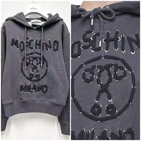 Moschino Double Question Mark Logo Hoodie 【YS165】