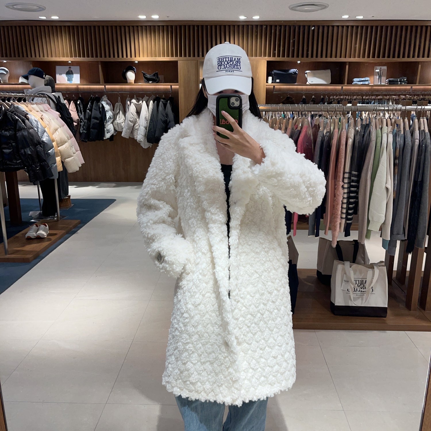 韓國 Marithe Francois Girbaud W NU WEEK FAUX FUR COAT 【MF245】