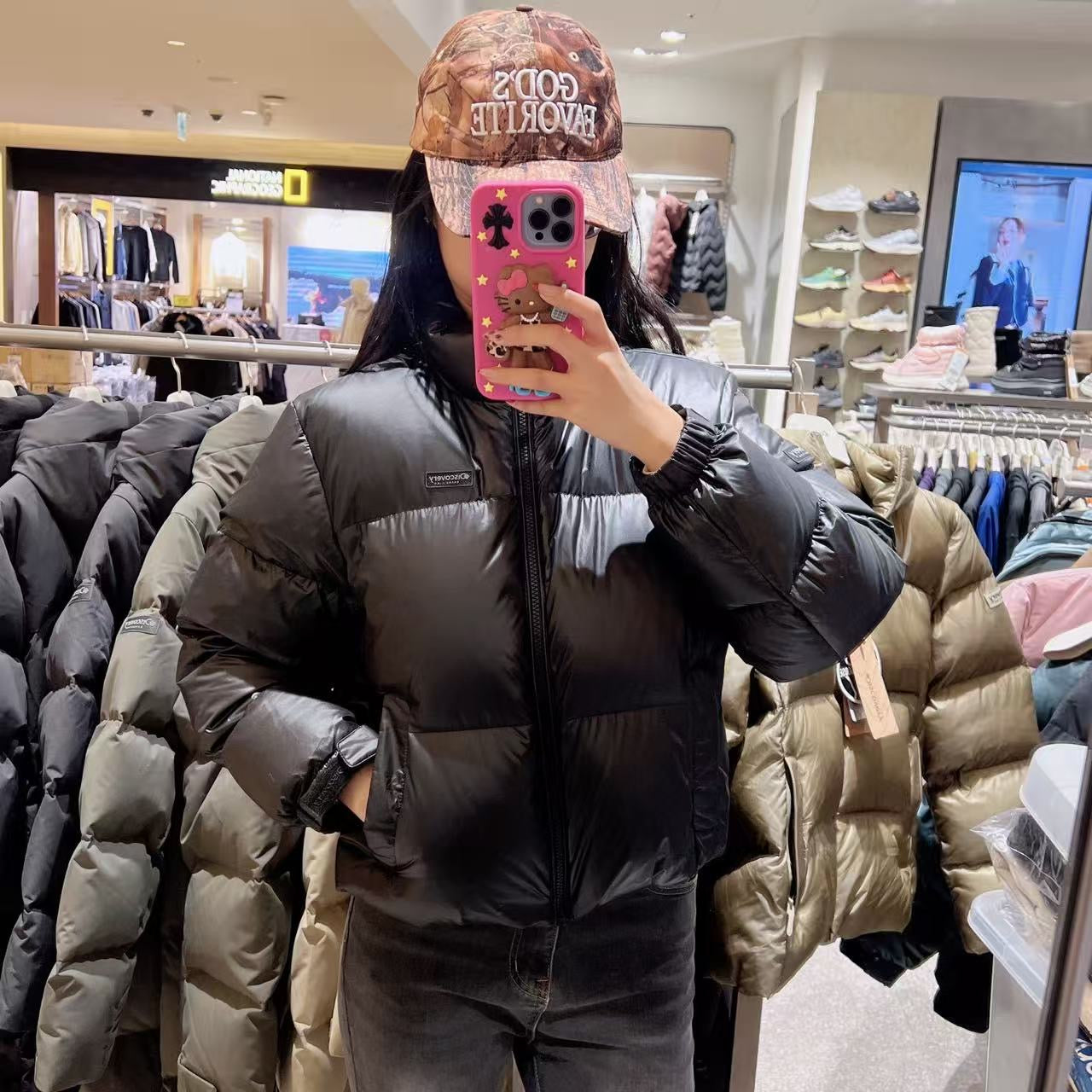 韓國 Discovery Women's Bansley Down Crop Short Padding (鴨絨)【DY216】