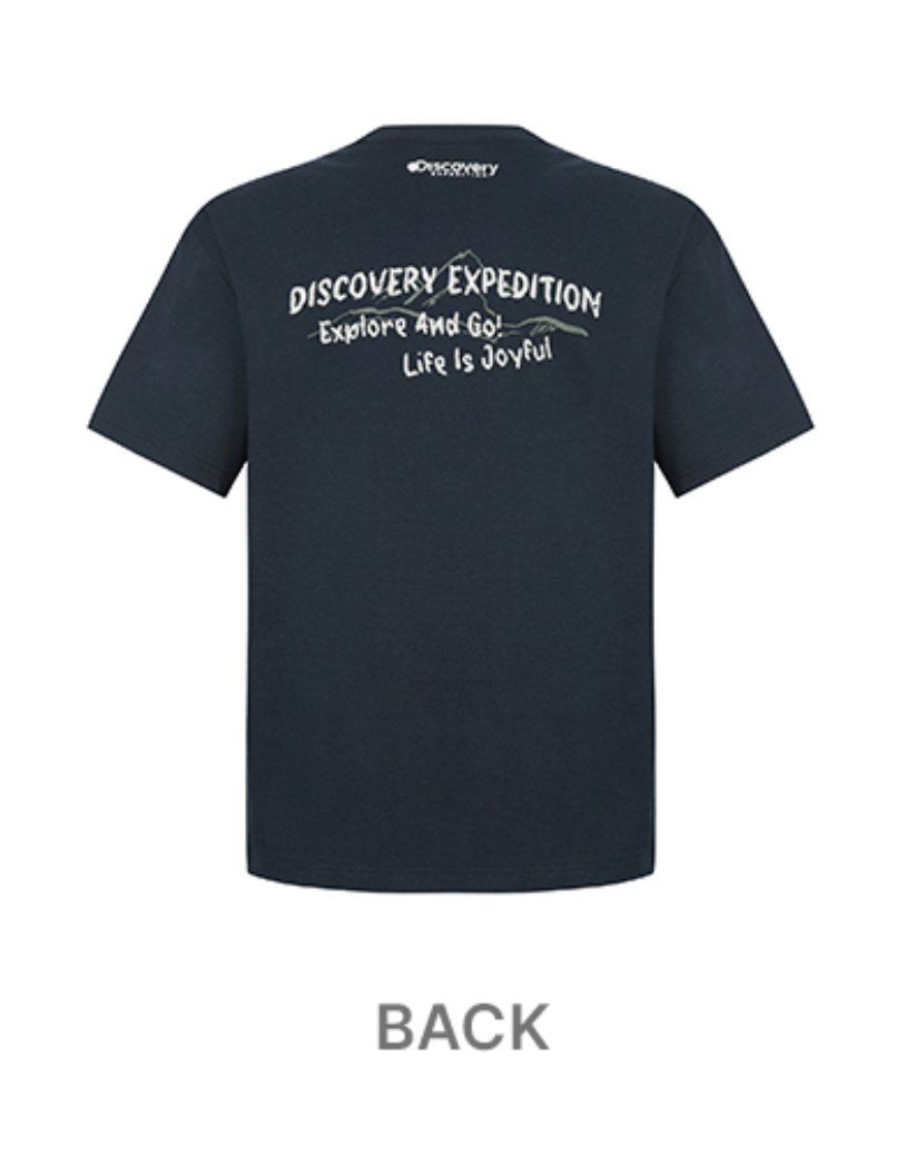 [DISCOVERY] FRESH VENT SMALL LOGO SEMI OVERFIT TEE★8色 Women's Performance-T | Blue | On United States