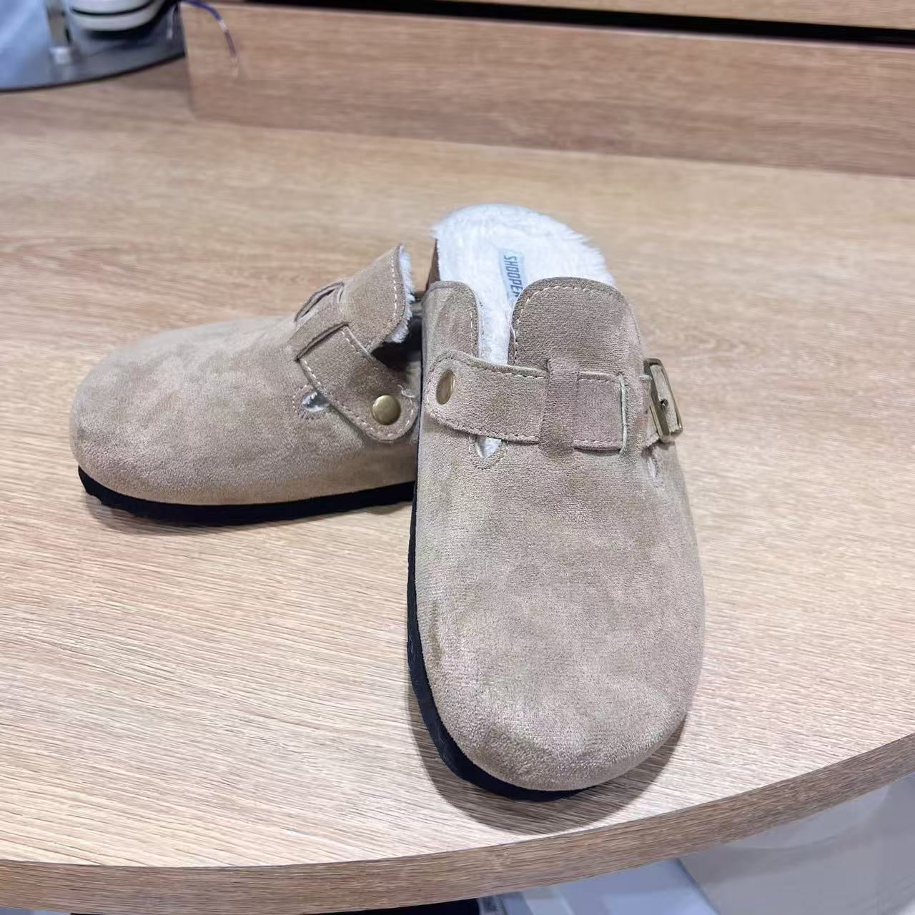 韓國 SPAO Shearling Suede Clogs【SP264】