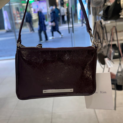 韓國 Matin Kim GLOSSY LEATHER MICRO BAG【MK018】