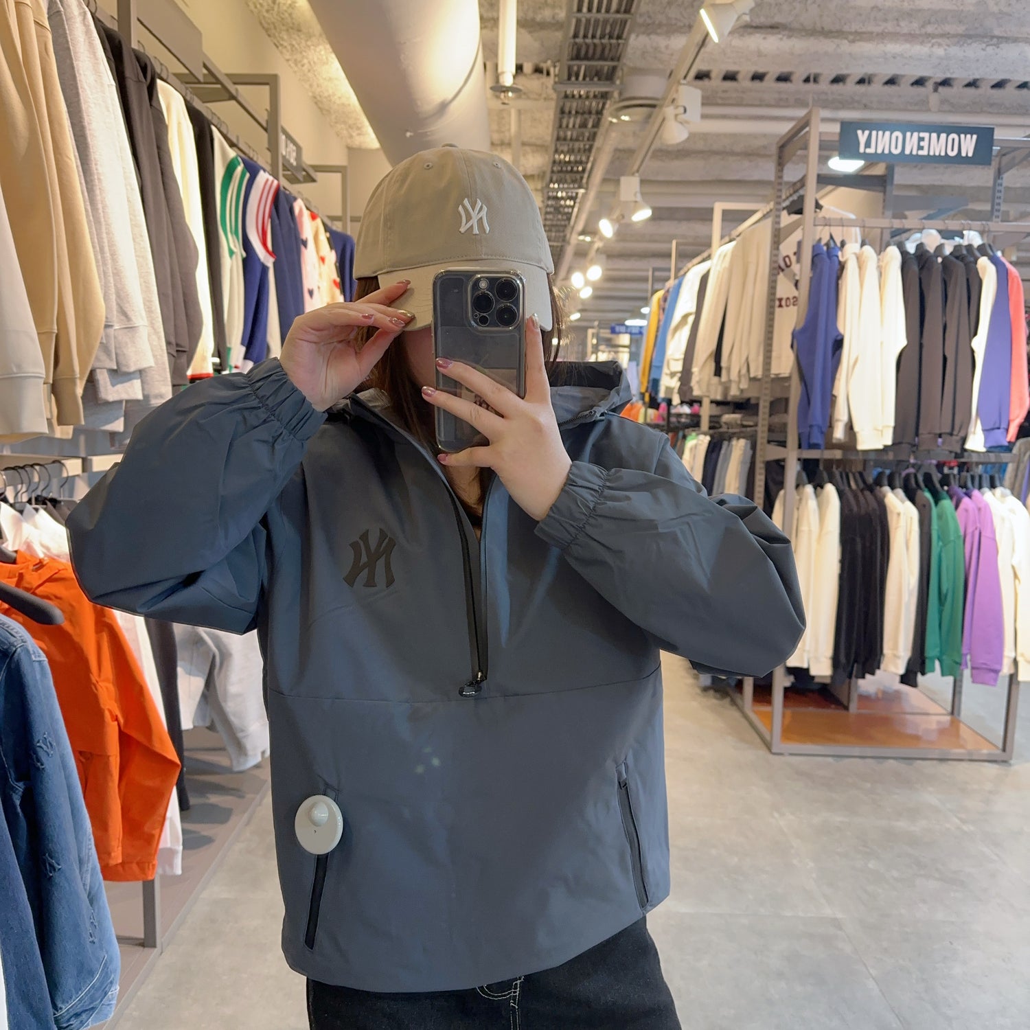 韓國 MLB Gofcore Reflective Hoodie Anorak NY【MB178】