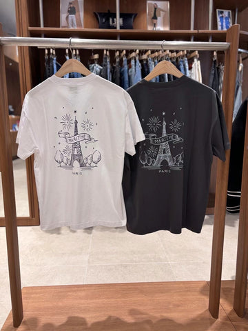 韓國 Marithe Francois Girbaud PARIS GRAPHIC OVERSIZED T-SHIRTS【MF582】