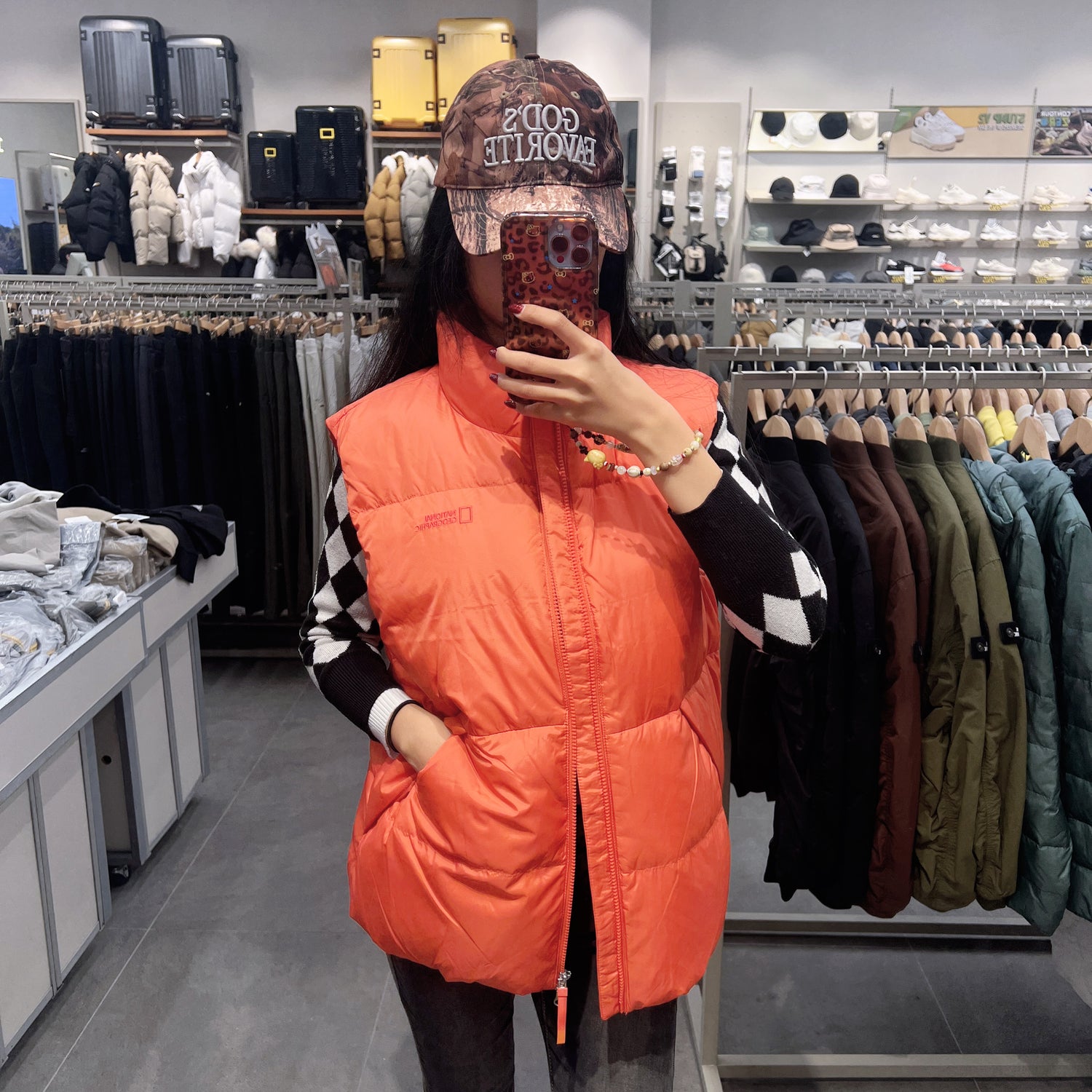 韓國 National Geographic Aira High Neck Goose Down Vest (鵝絨)【NG185】