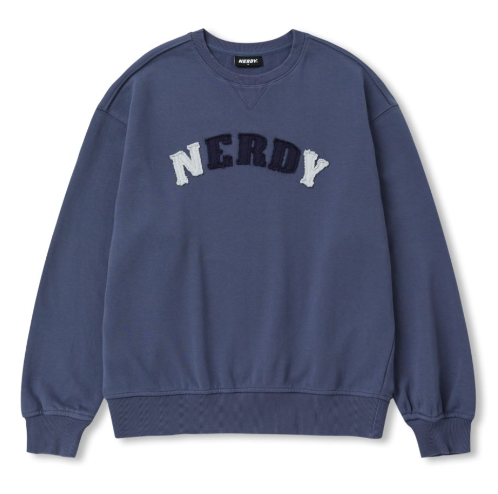 韓國 Nerdy Vintage Arch Logo Sweatshirt【NY045】