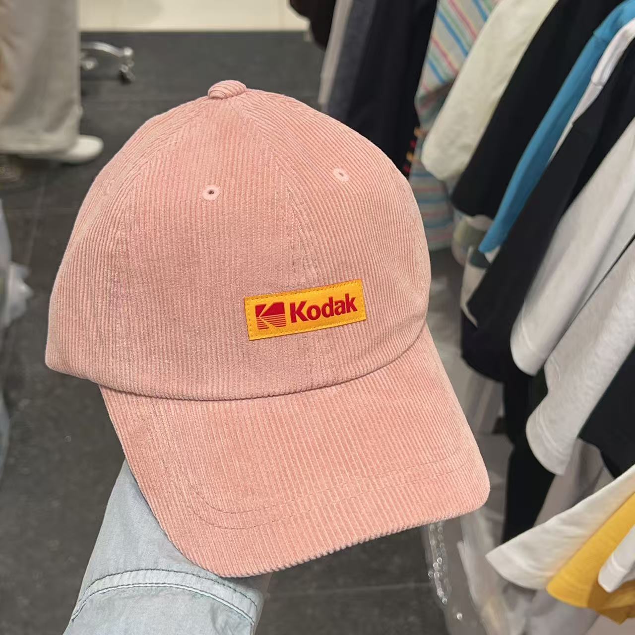 韓國 Kodak Signature Fit Corduroy Ball Cap【KK031】