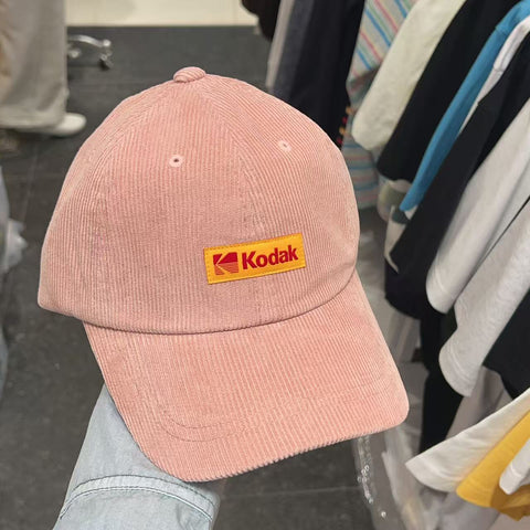 韓國 Kodak Signature Fit Corduroy Ball Cap【KK031】