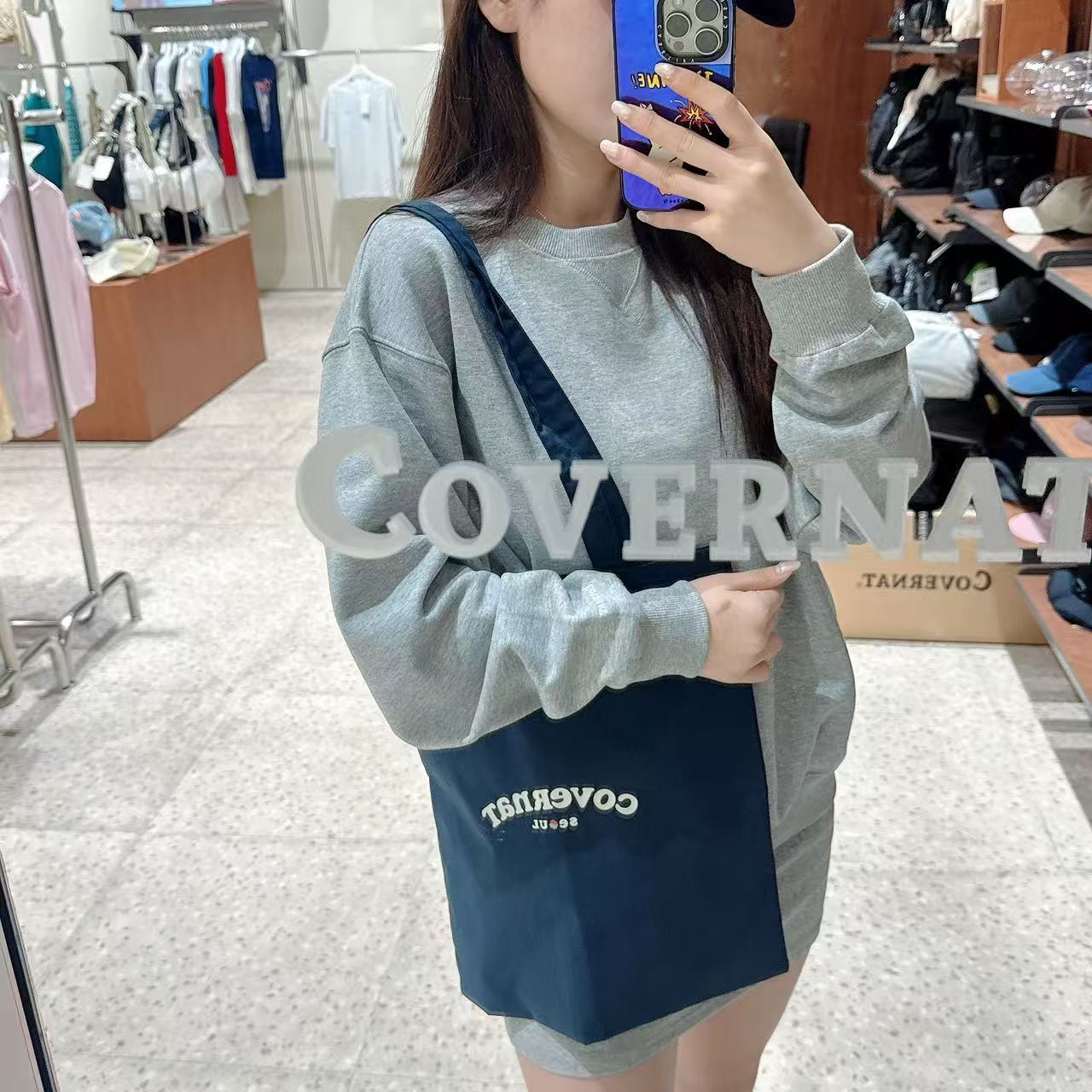 韓國 Covernat Clover Heart Cooper Logo Seoul Eco Bag【CO091】