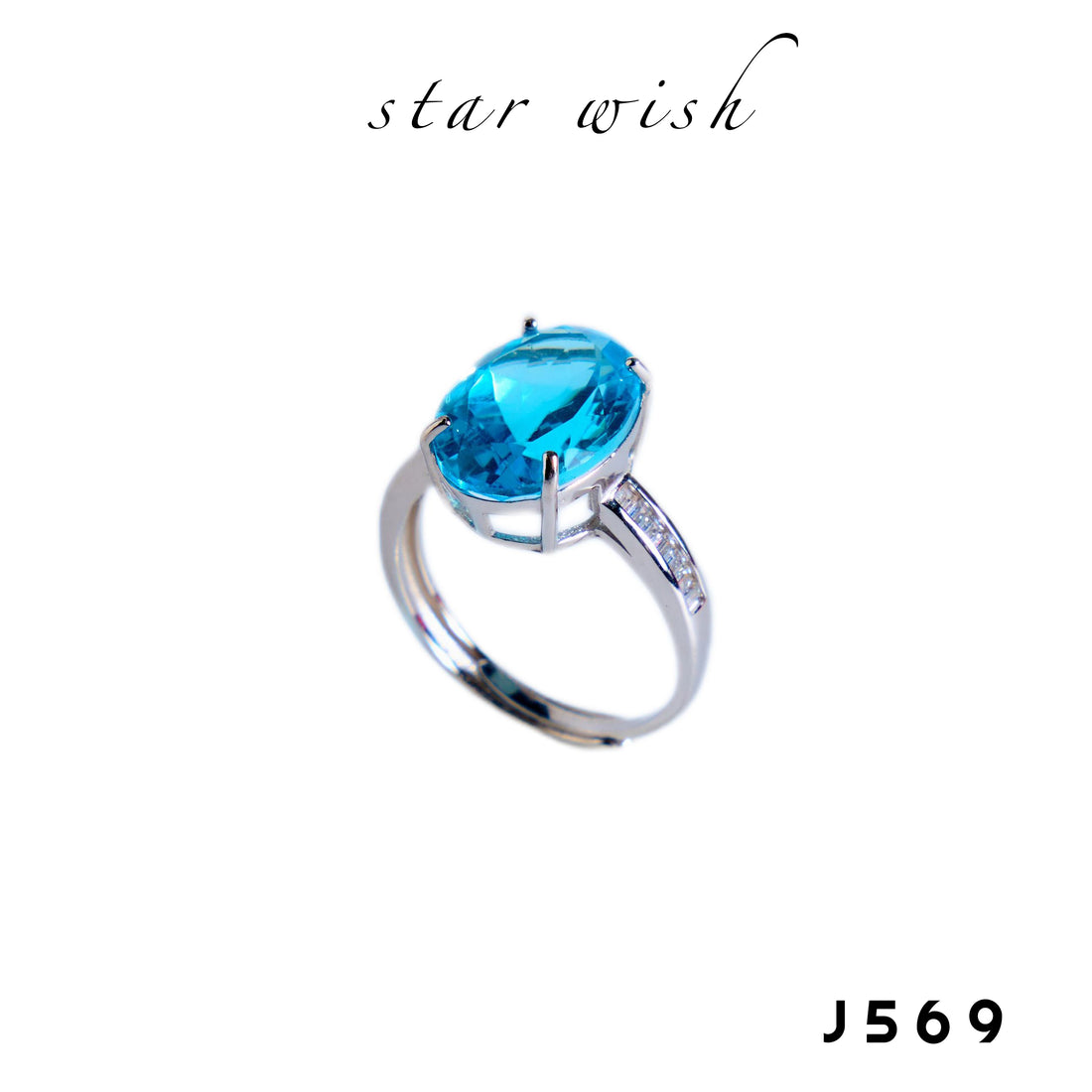 Star Wish S925銀 托帕石戒指 J569【SS506】