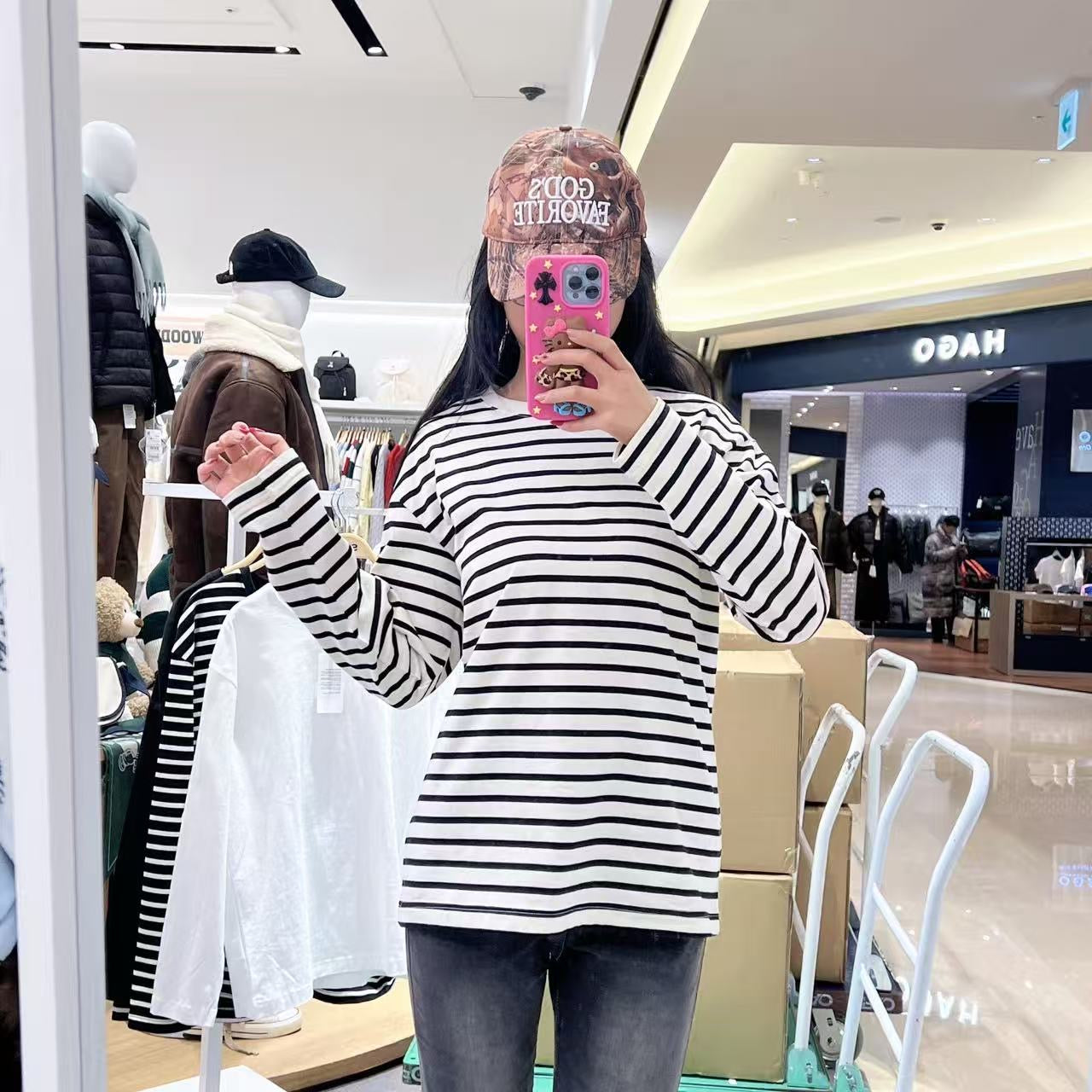 韓國 SPAO Loose Fit Long Sleeve T-Shirt【SP320】