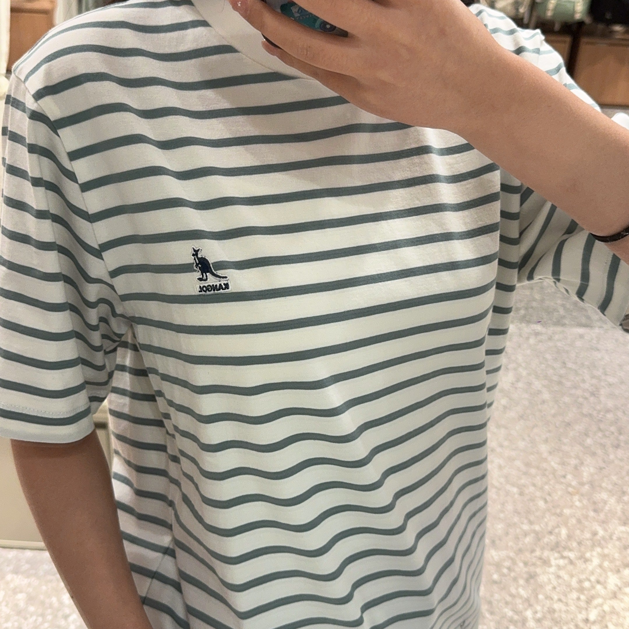 韓國 KANGOL Essential Stripe T-Shirt【KL146】