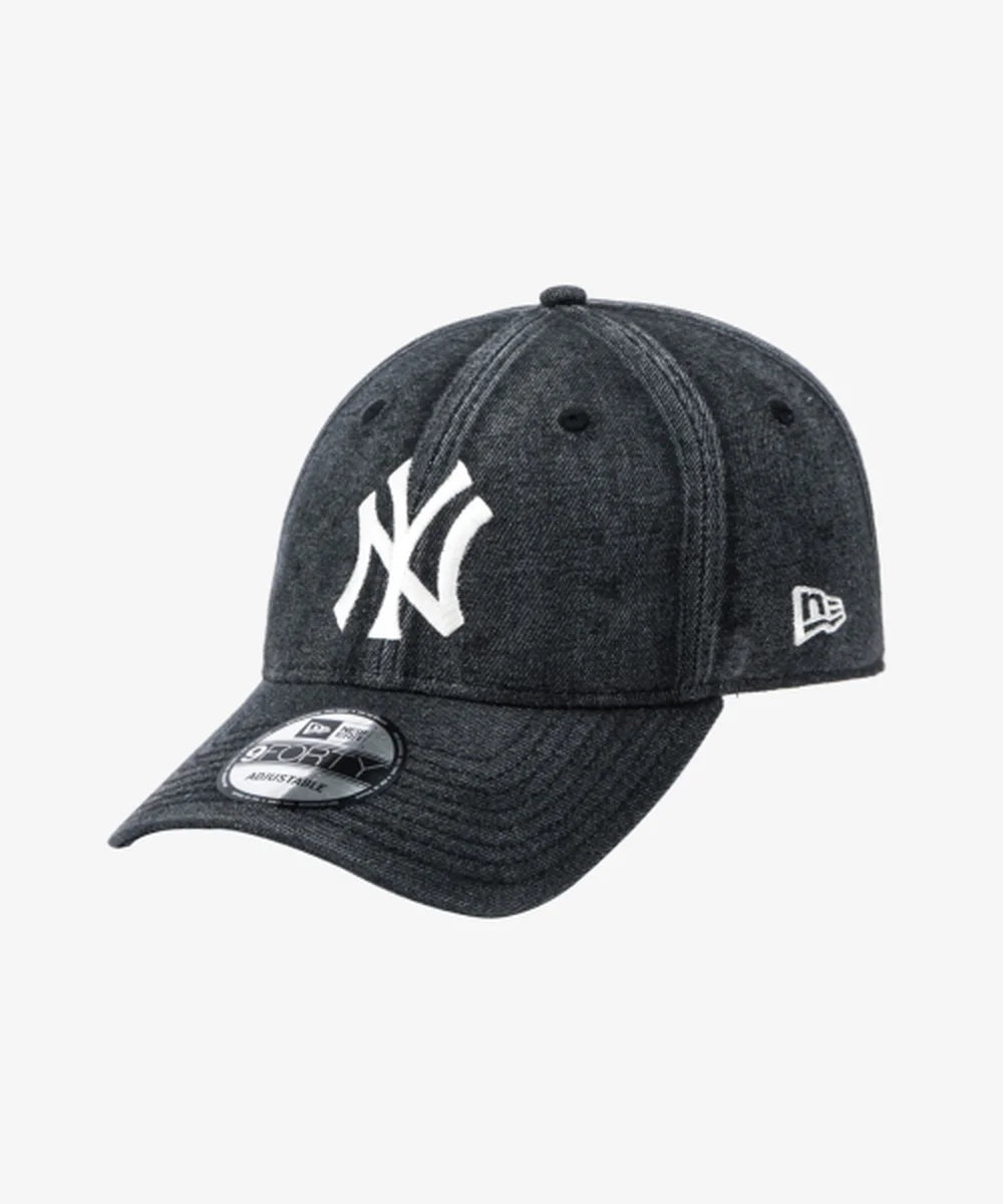 韓國 New Era New York Yankees Snow Washed Denim Unstructured Ball Cap【NR012】