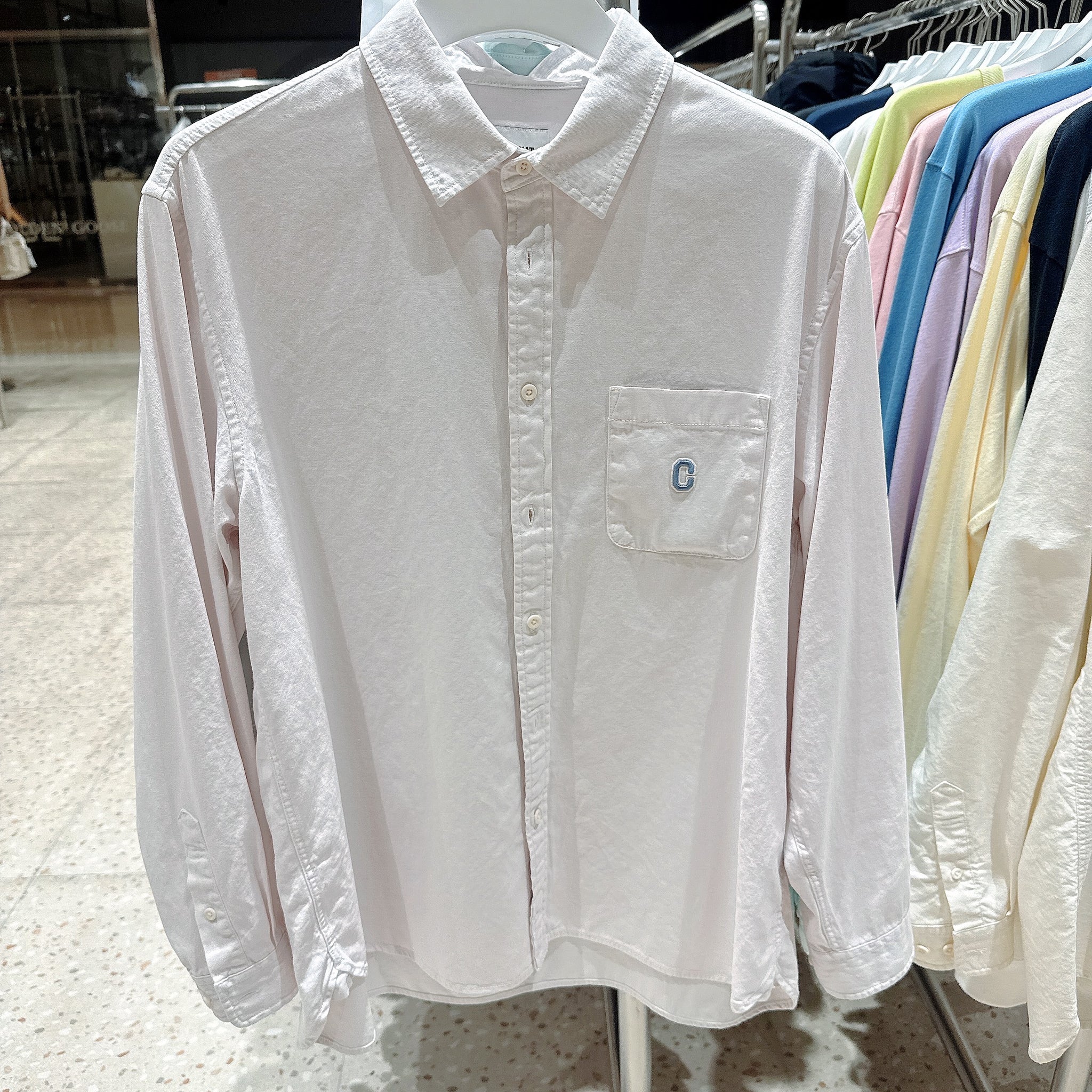 韓國 Covernat C Logo Dyed Oxford Shirt【CO093】