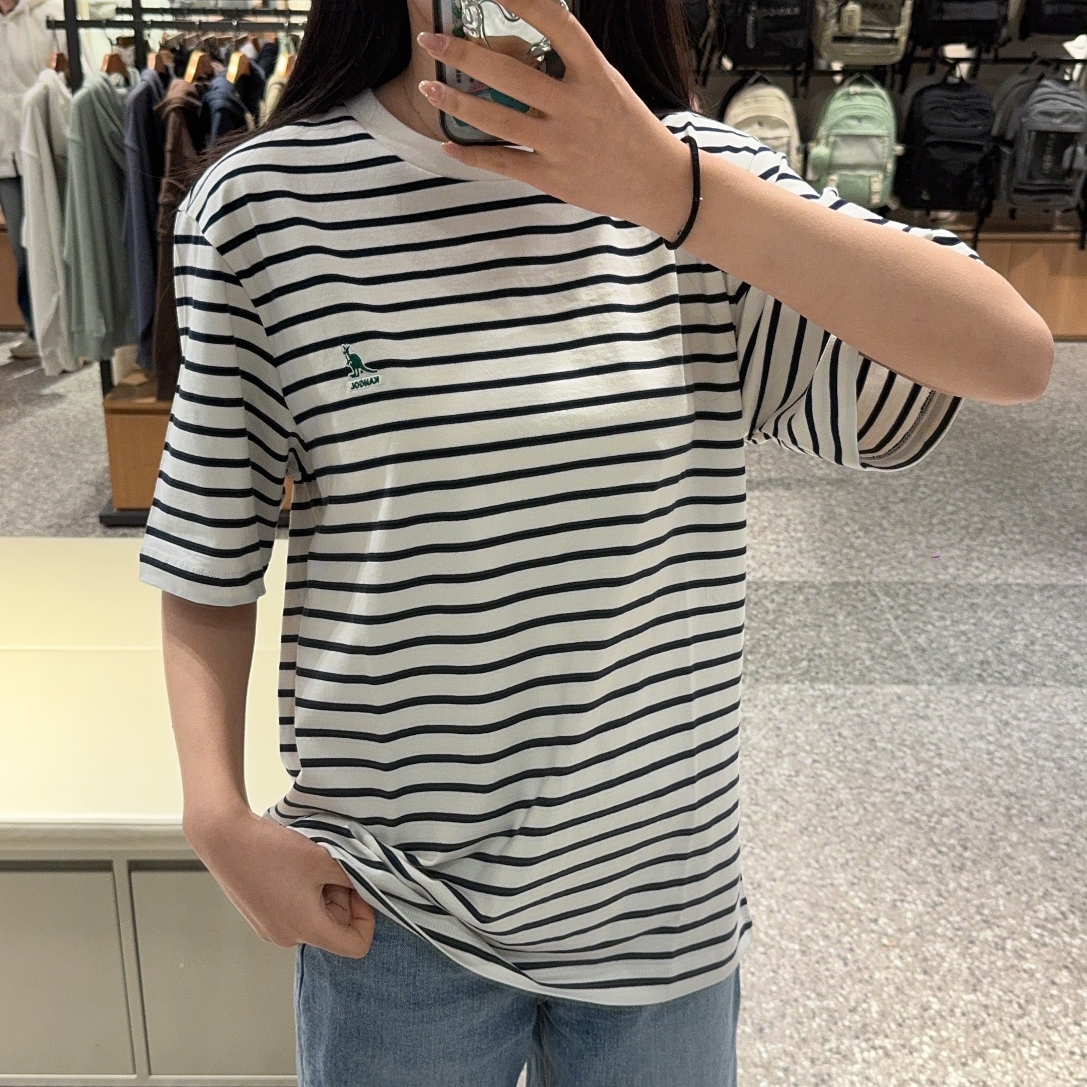 韓國 KANGOL Essential Stripe T-Shirt【KL146】