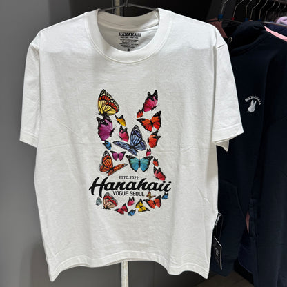 韓國 HANAHAII 蝴蝶圖案 T-shirt【HA024】 - STT Mall HK 靚太網購