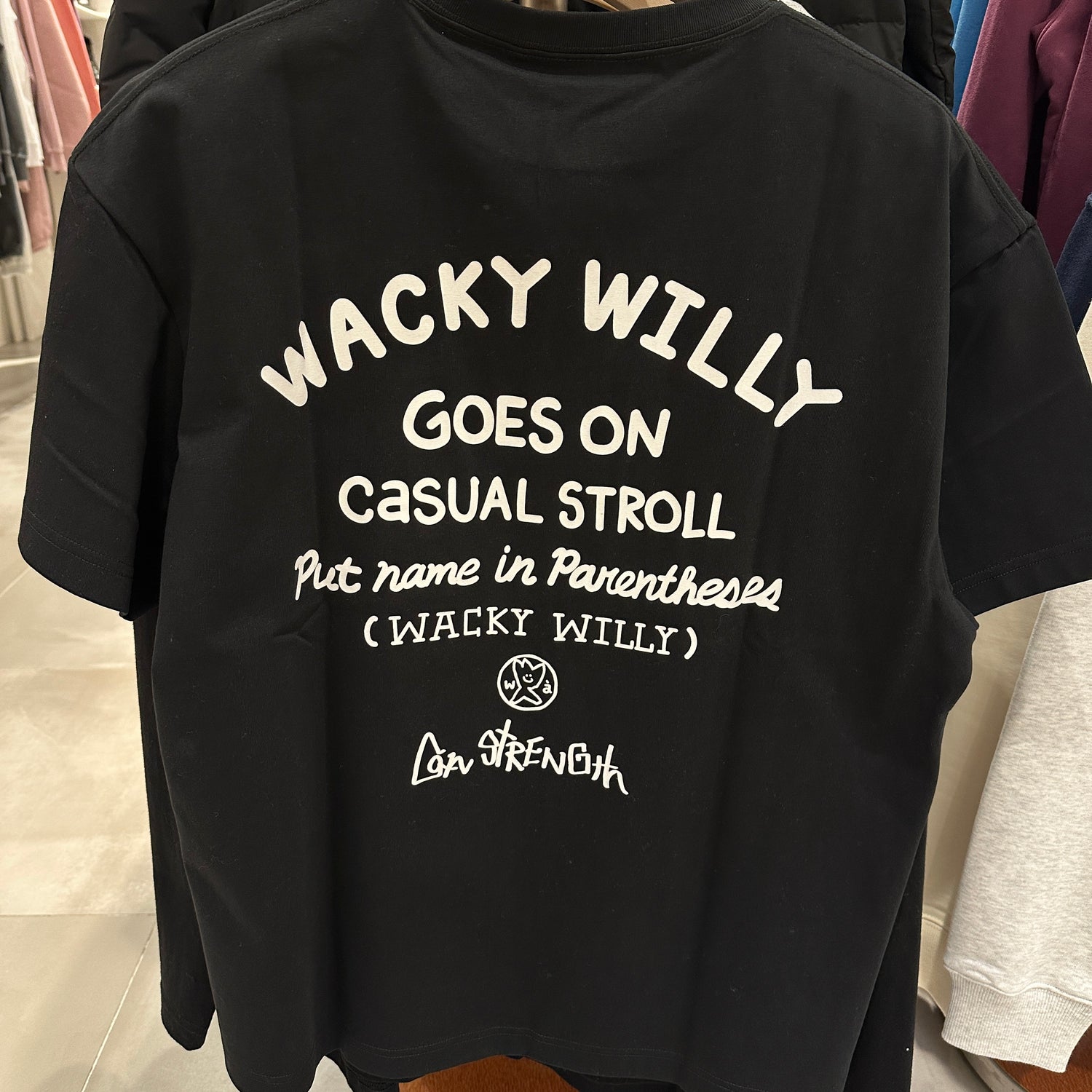 韓國 Wacky Willy Typographic Short Sleeve T-Shirt【WW121】