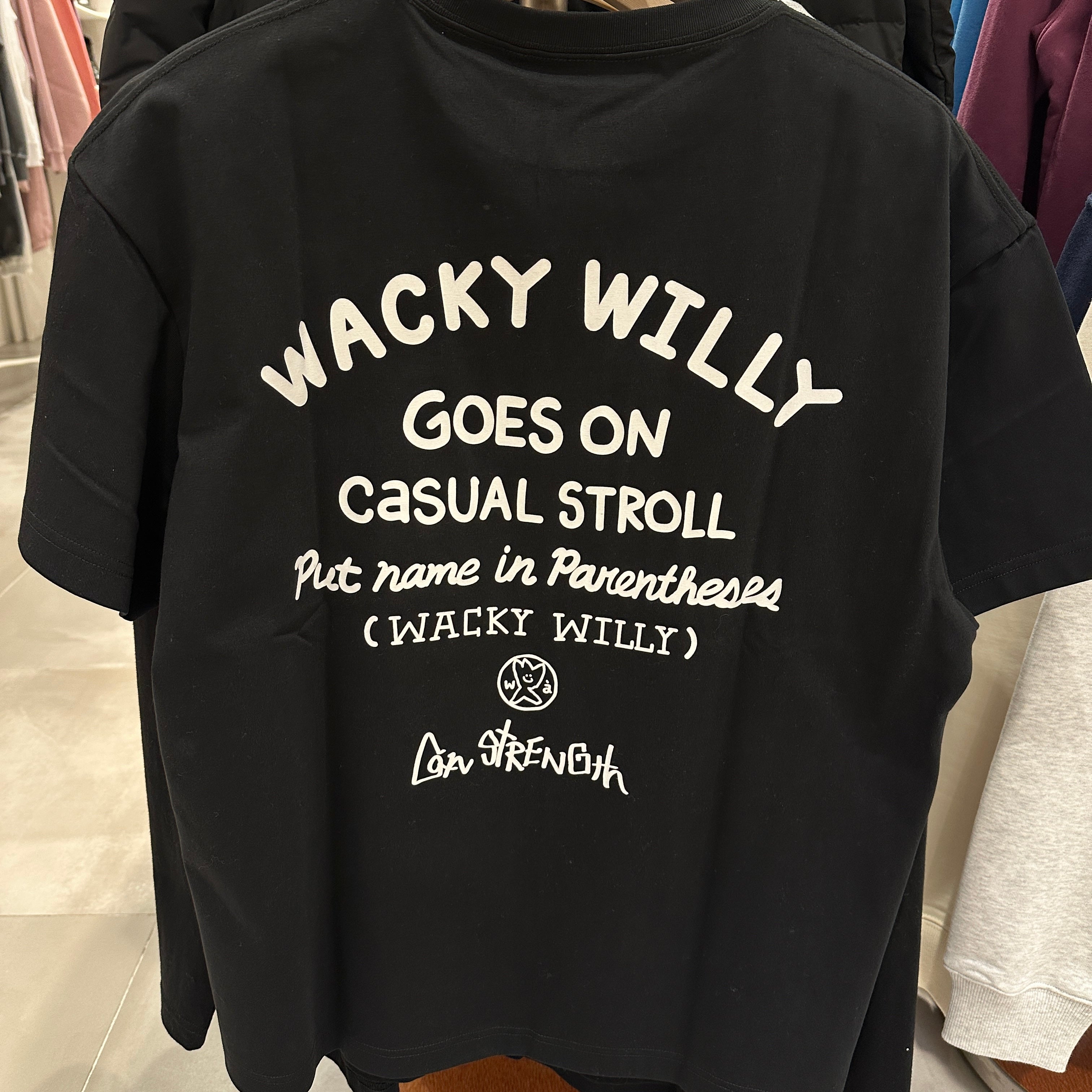 韓國 Wacky Willy Typographic Short Sleeve T-Shirt【WW121】