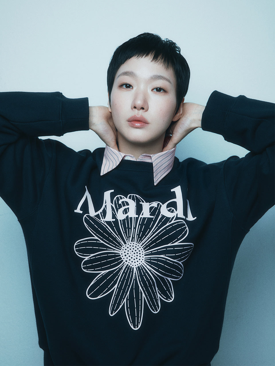 韓國 Mardi Mercredi SWEATSHIRT FLOWERMARDI【MM010】