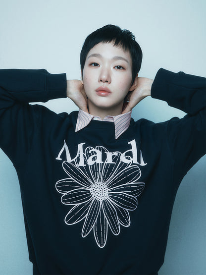 韓國 Mardi Mercredi SWEATSHIRT FLOWERMARDI【MM010】