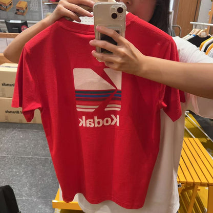 韓國 Kodak Rainbow Sorona Short Sleeve T-Shirt【KK006】