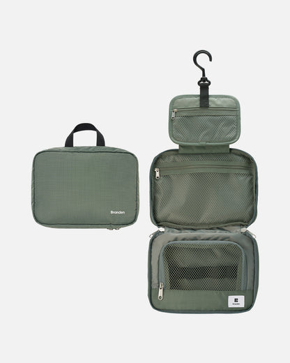 韓國 Branden 可擴展三層折疊掛式旅行洗漱收納袋【SM339】