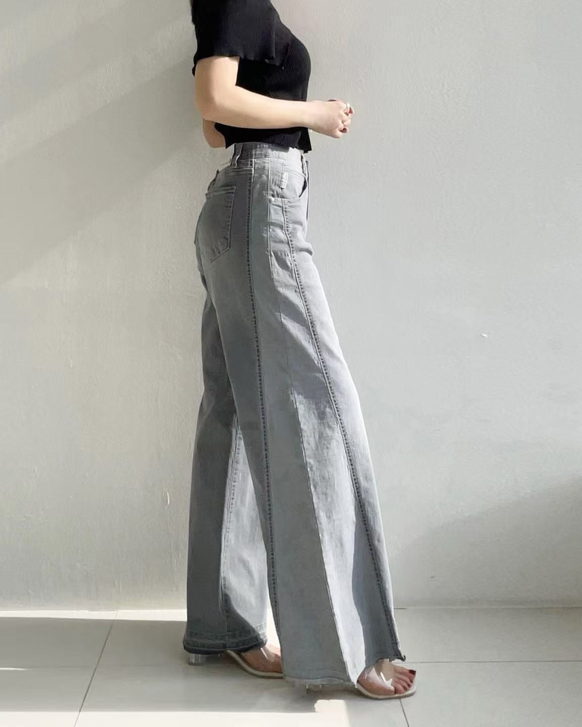 韓國 HowLuk 牛仔褲 (春季款)【H6016-1】