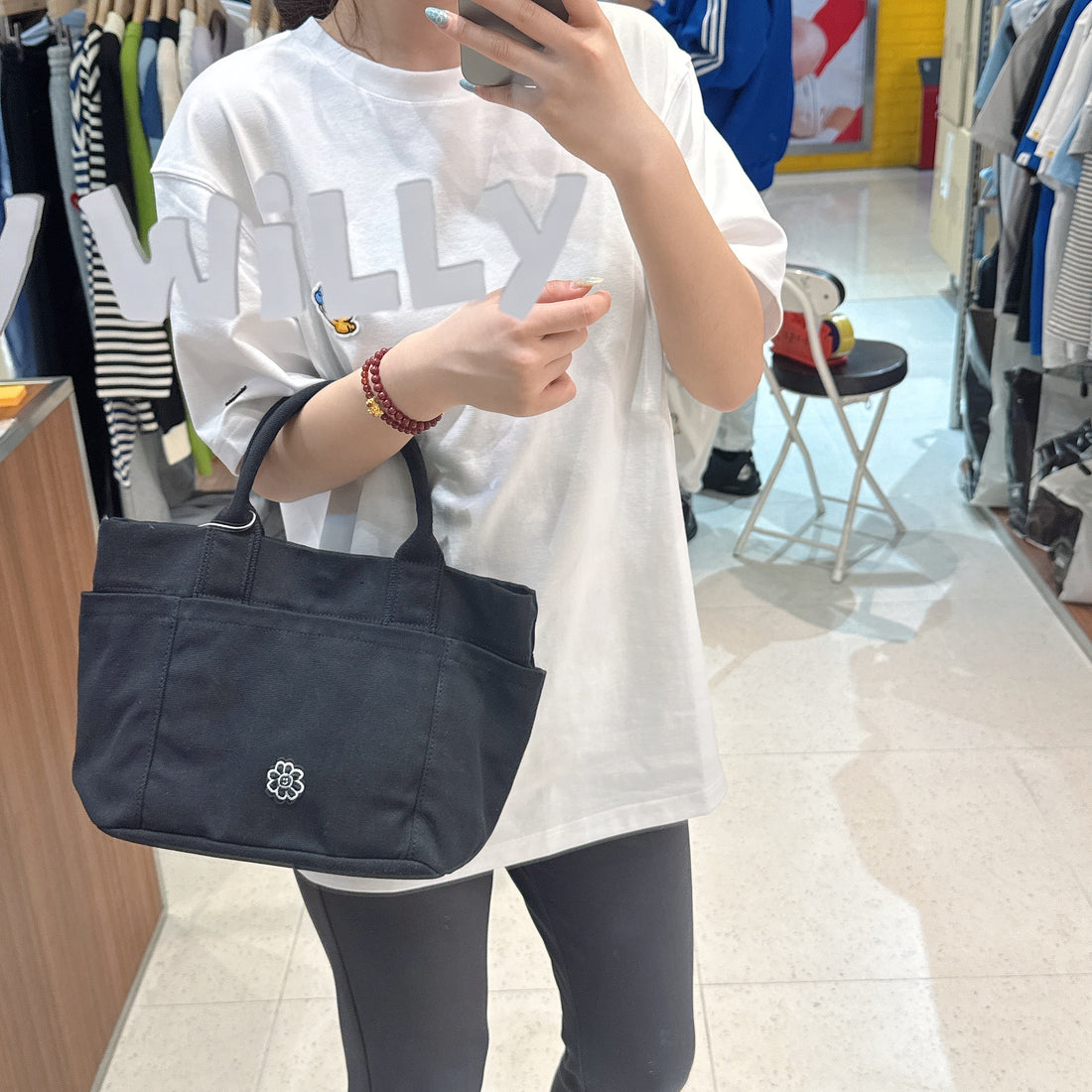 韓國 Wacky Willy Windbreaker mesh drawstring bag【WW241】