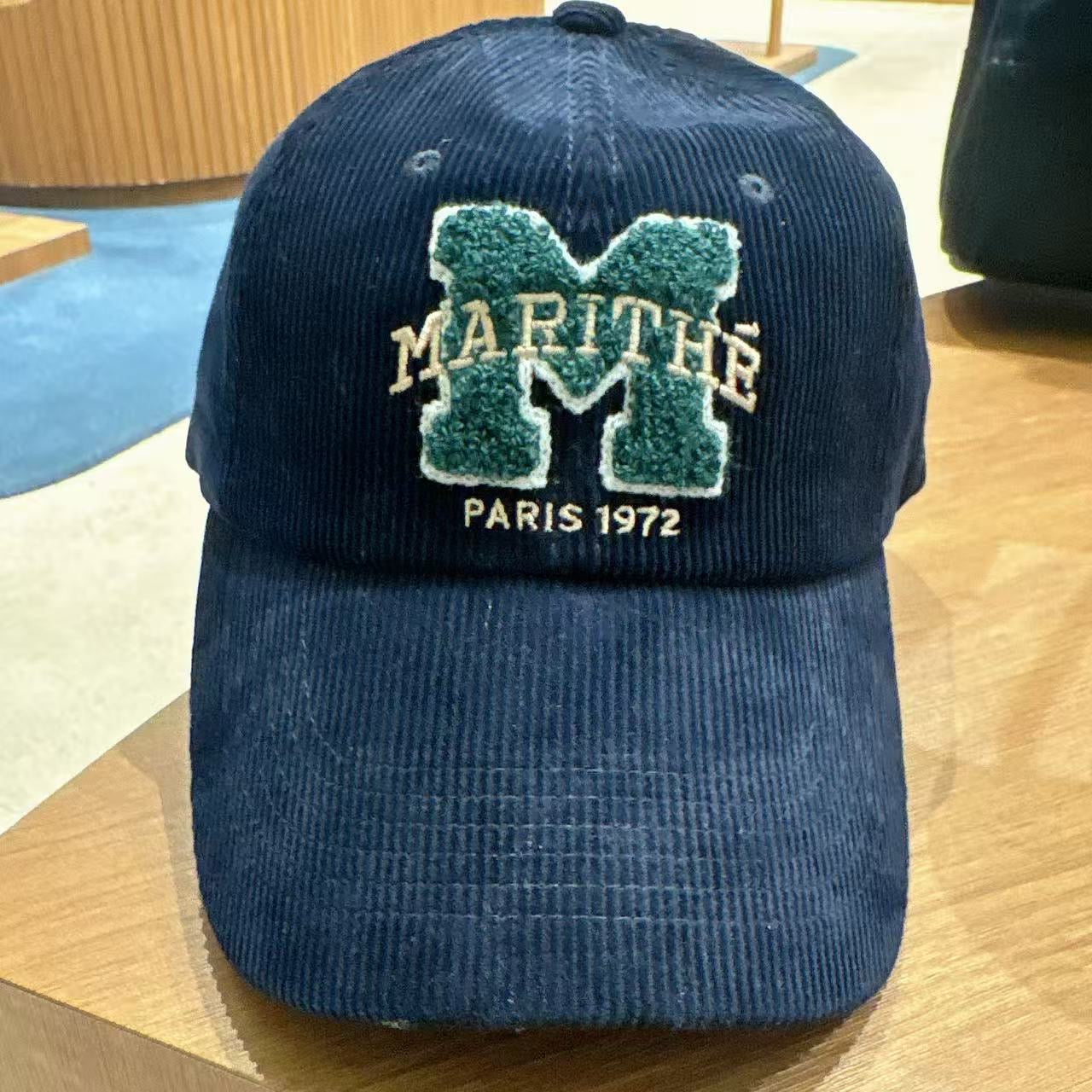 韓國 Marithe Francois Girbaud M Logo Corduroy Covered Cap【MF719】