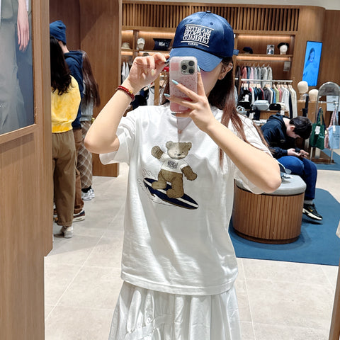 韓國 Marithe Francois Girbaud DOODLE BEAR TSHIRT【MF485】