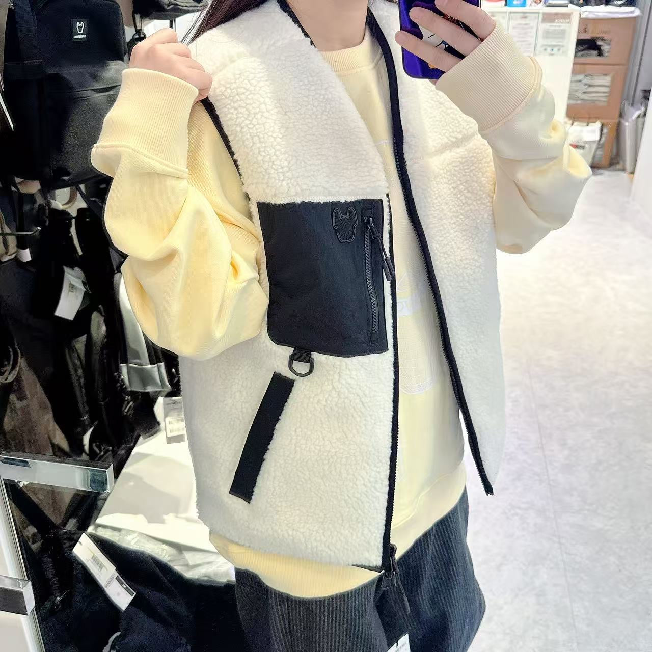 韓國 LifeWork Bubbling Pocket Reversible Vest (鴨絨)【LW025】