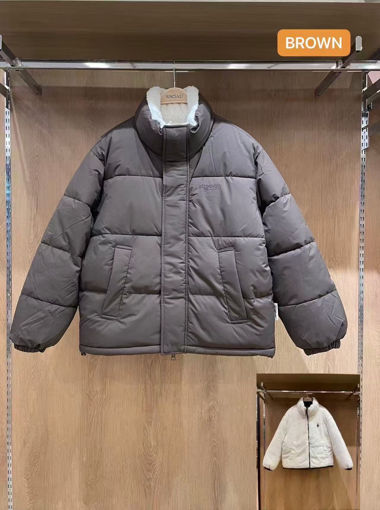 韓國 WhoAU Reversible Puffer Padding【WA043】