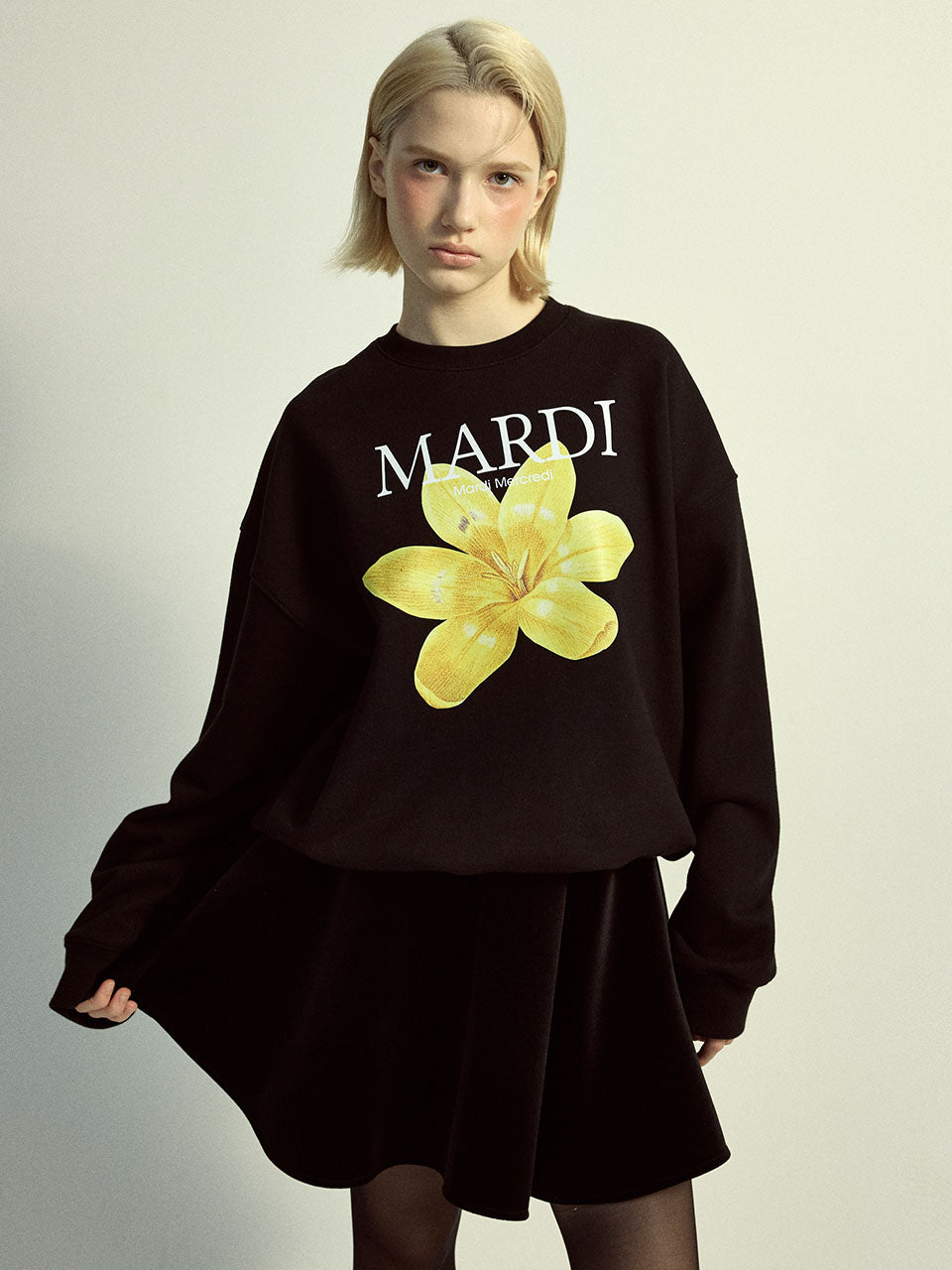 韓國 Mardi Mercredi Sweatshirt Lilies 02【MM210】