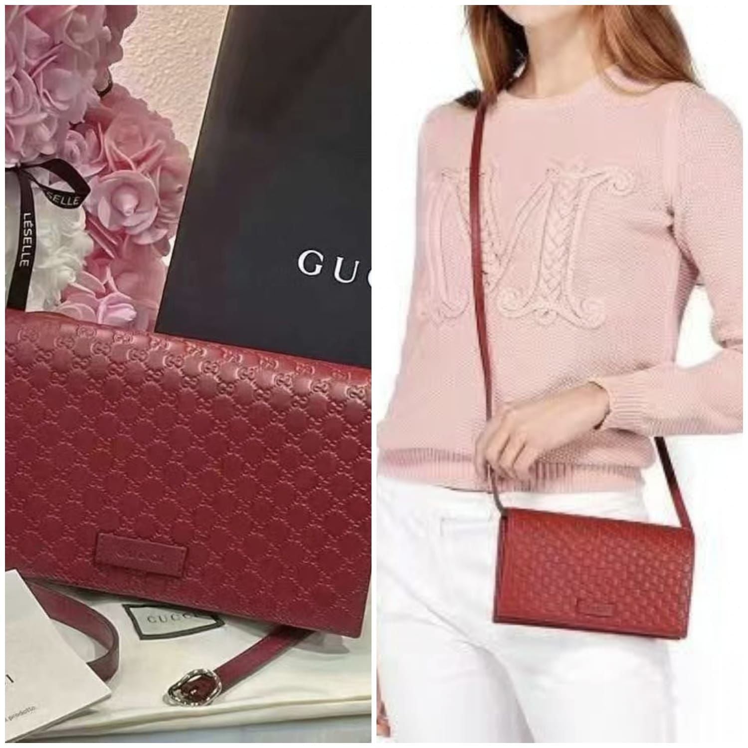 Gucci Micro Guccissima Chain Wallet 【YS245】